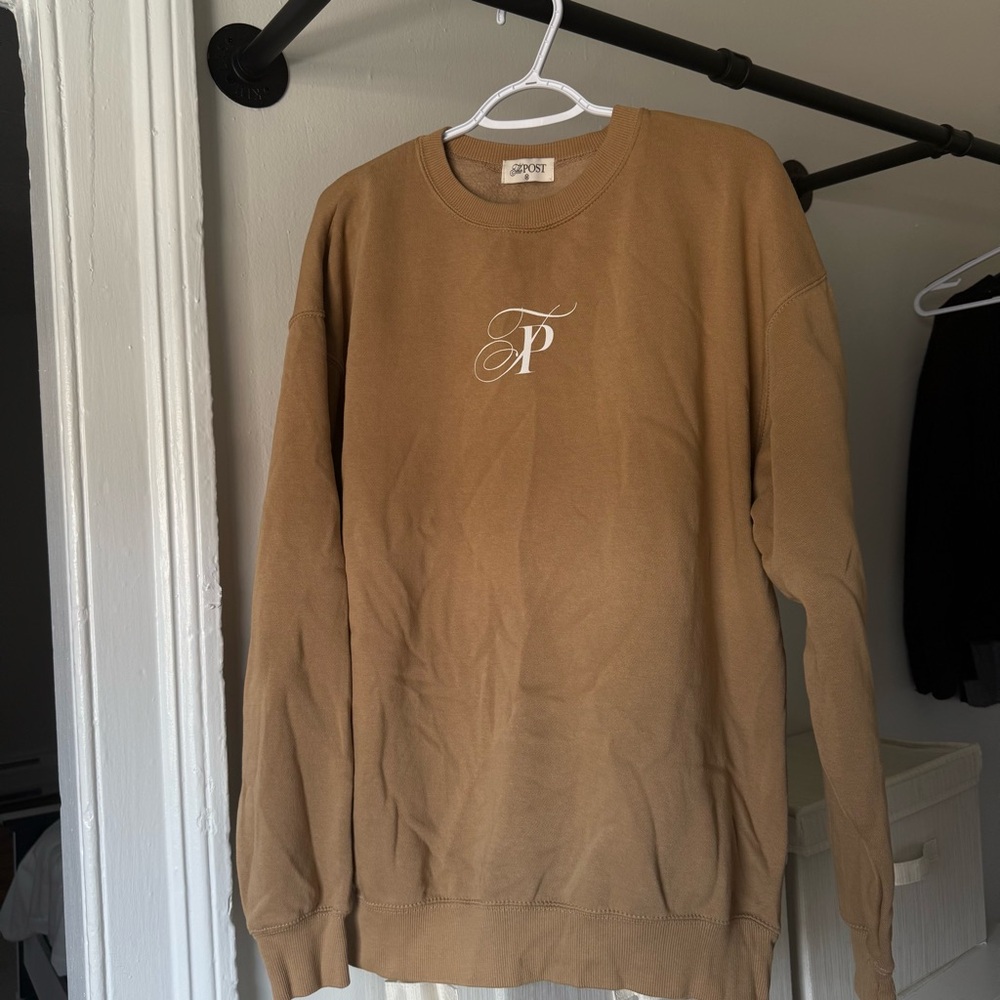Light brown Crew Neck Sweater